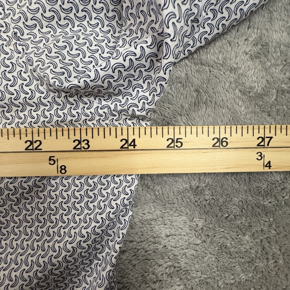 Banana Republic Luxe Poplin Men's XL Slim Fit Black & White Banana Print SEE DES - Picture 13 of 16